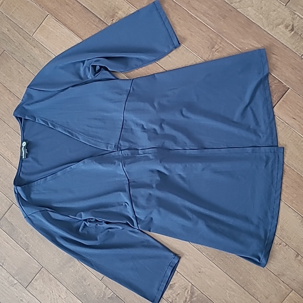 Claire France Navy Blue 3/4 Sleeve Cardigan Size 1X